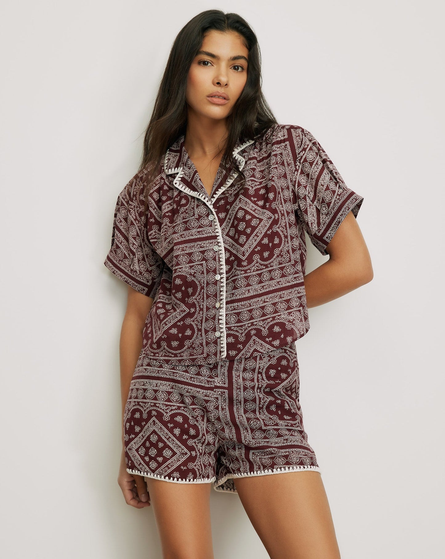 VERONICA BEARD Ilene Button-Down Shirt