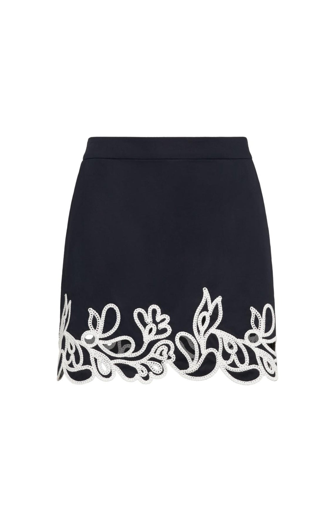CINQ A SEPT Paisley Bloom Embroidered Bonnie Skort