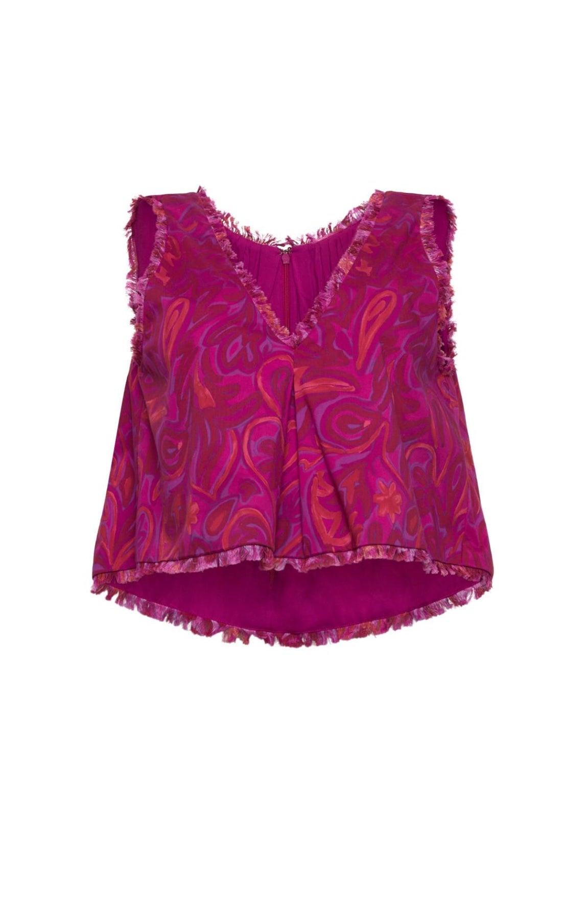 CINQ A SEPT Paisley Bloom Ibbie Top
