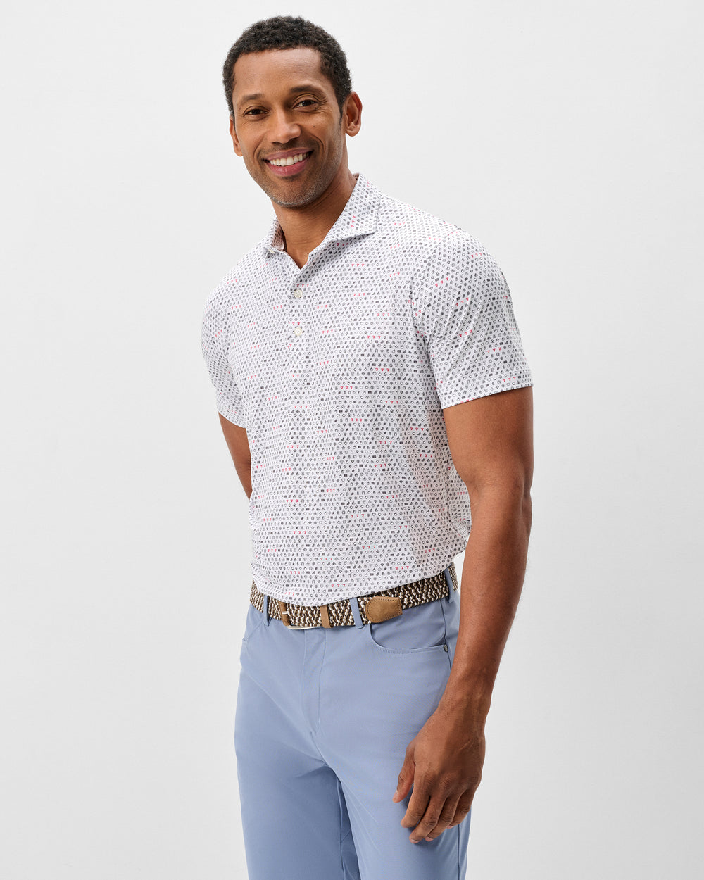 JOHNNIE-O Featherweight Performance Polo Lucky 7's