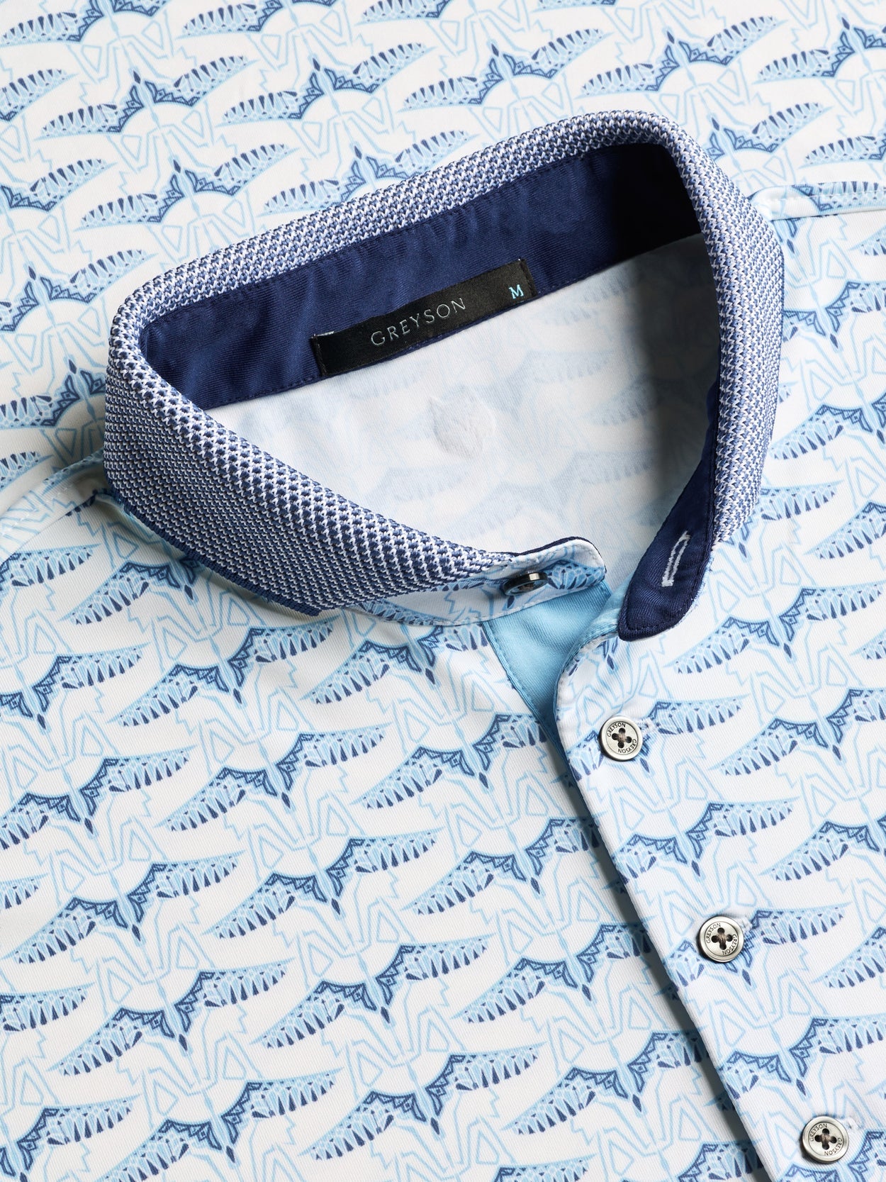 GREYSON Silver Stilt Shirt Sleeve Polo