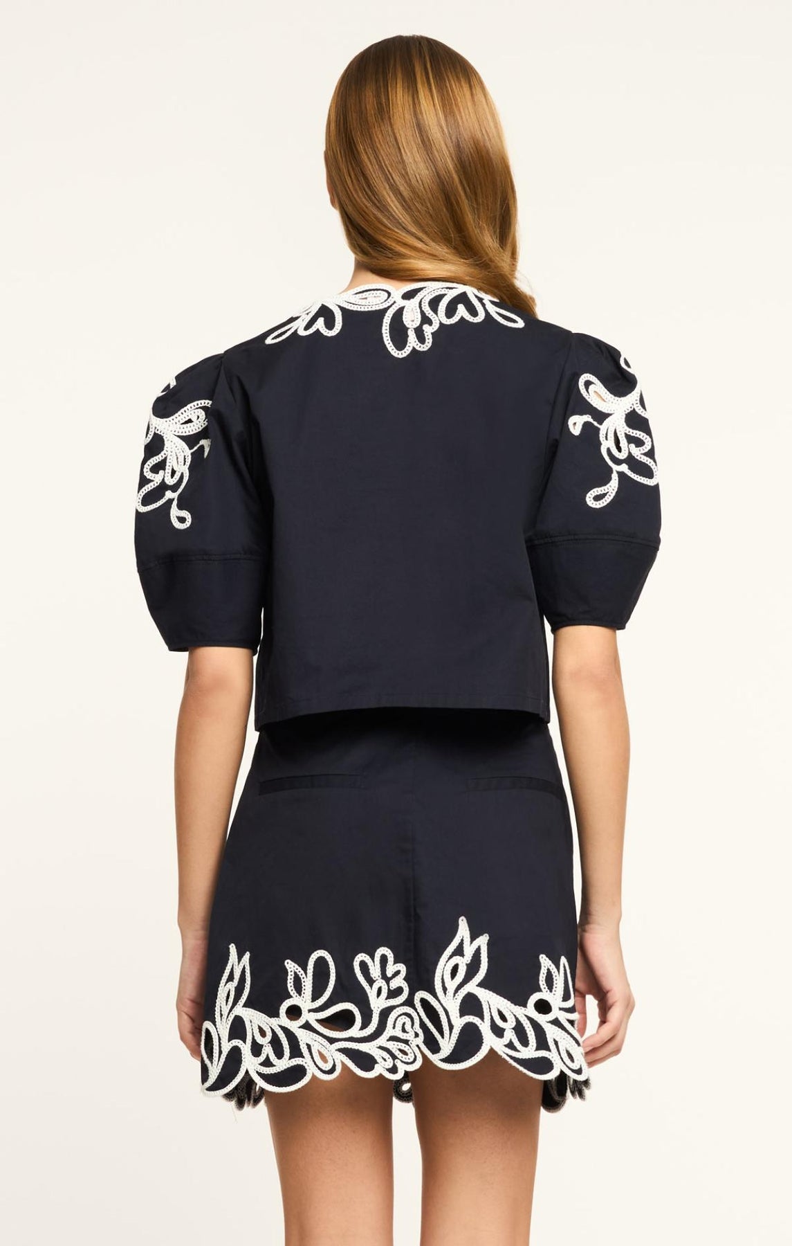 CINQ A SEPT Paisley Bloom Embroidered Bellara Top