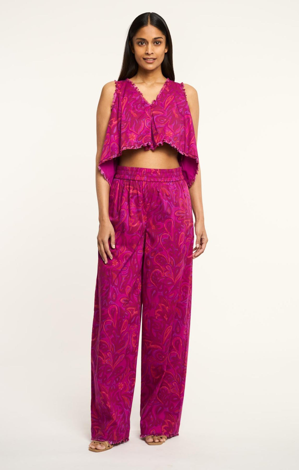 CINQ A SEPT Paisley Bloom Ibbie Top