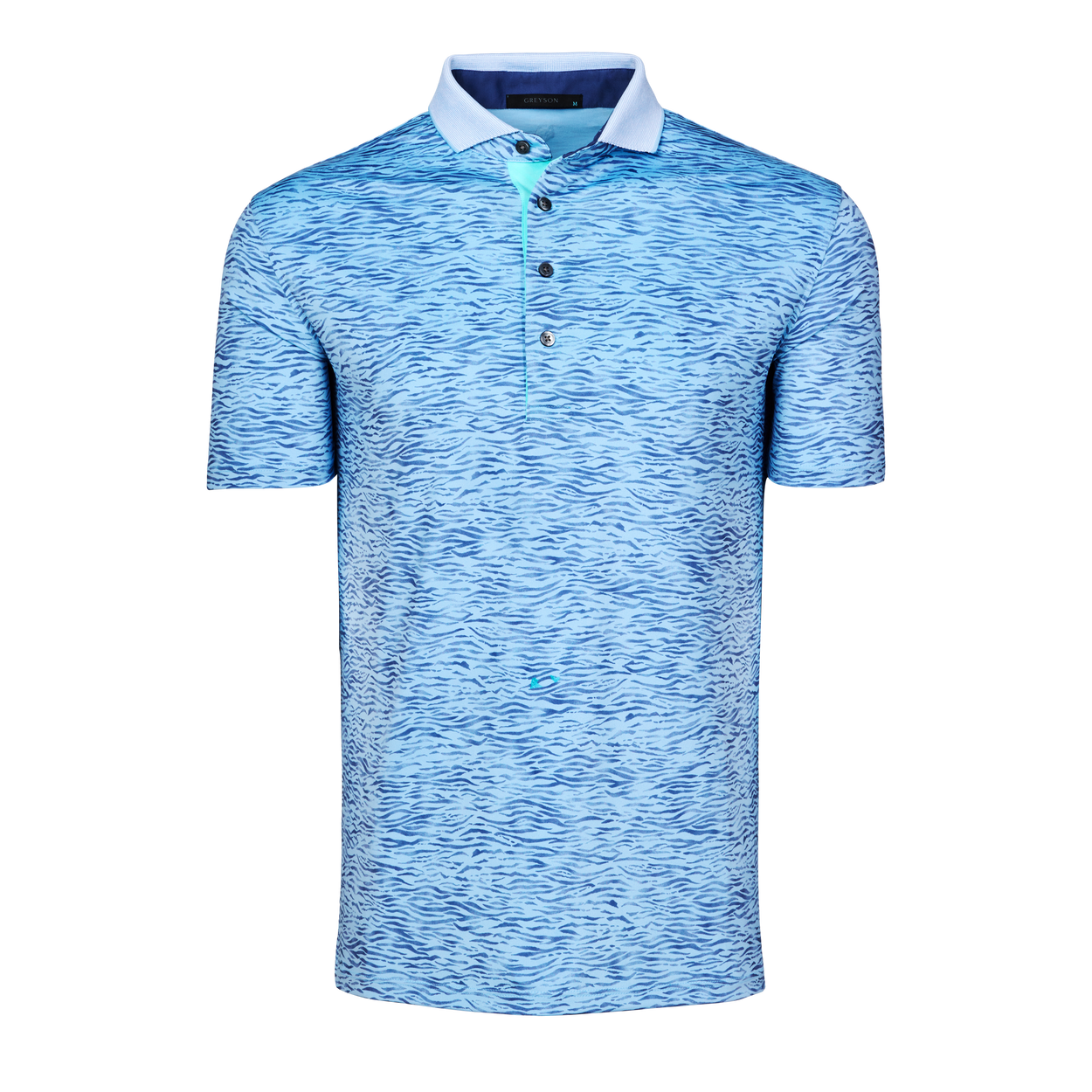 GREYSON Deep Water Short Sleeve Polo