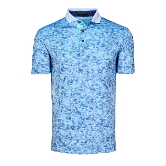 GREYSON Deep Water Short Sleeve Polo