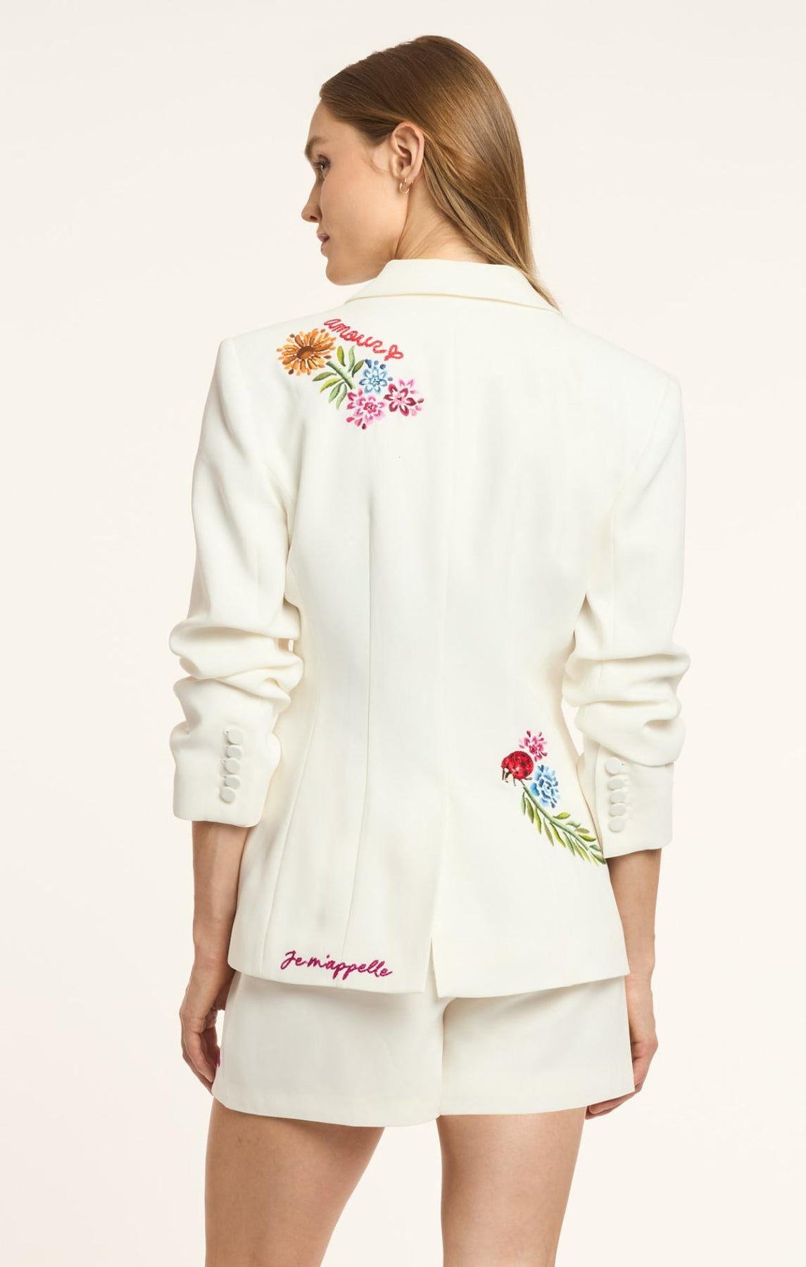 CINQ A SEPT Celeste Vine Scrunched Cheyenne Blazer