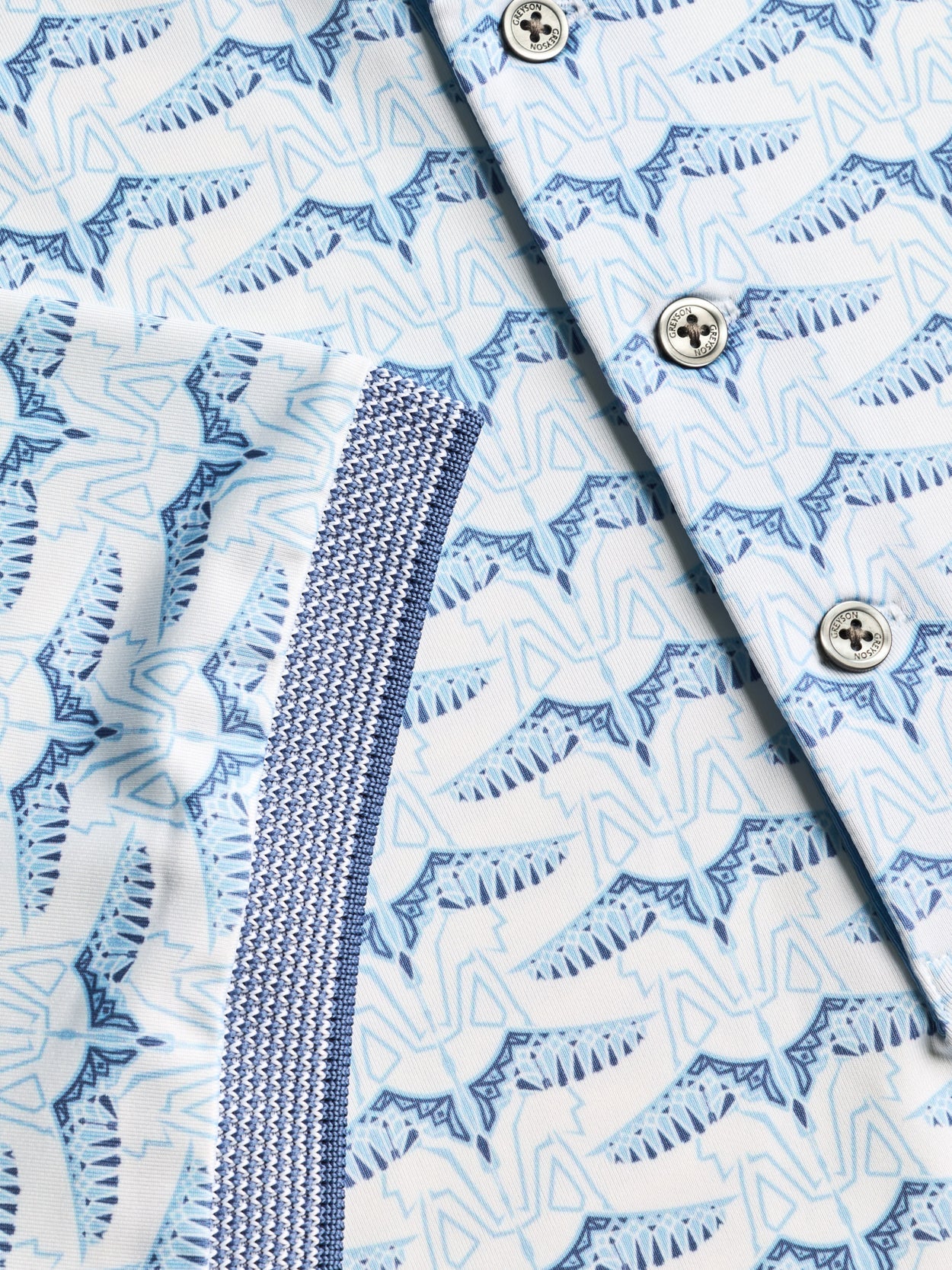 GREYSON Silver Stilt Shirt Sleeve Polo