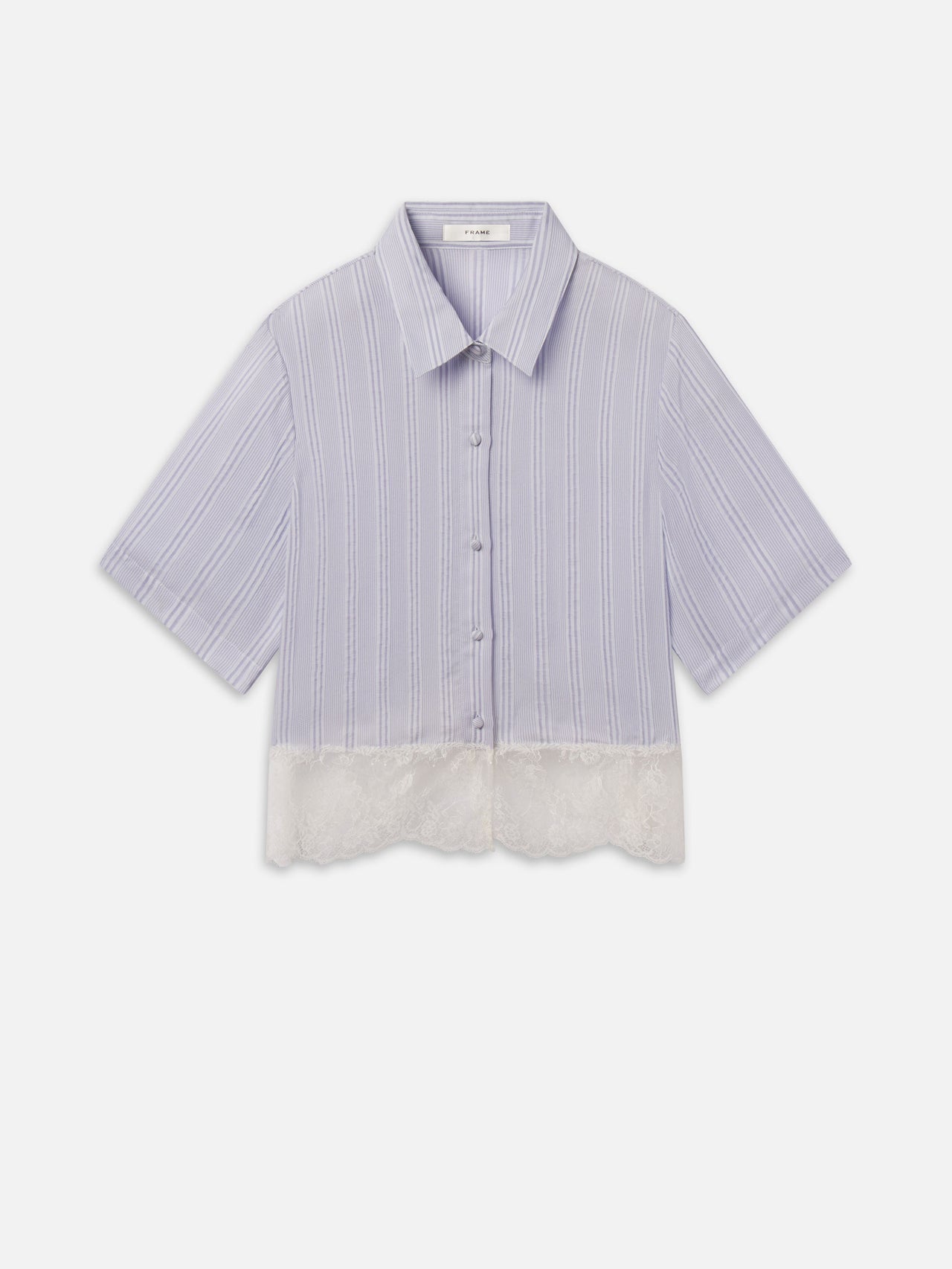 FRAME Stripe Lace Shirt