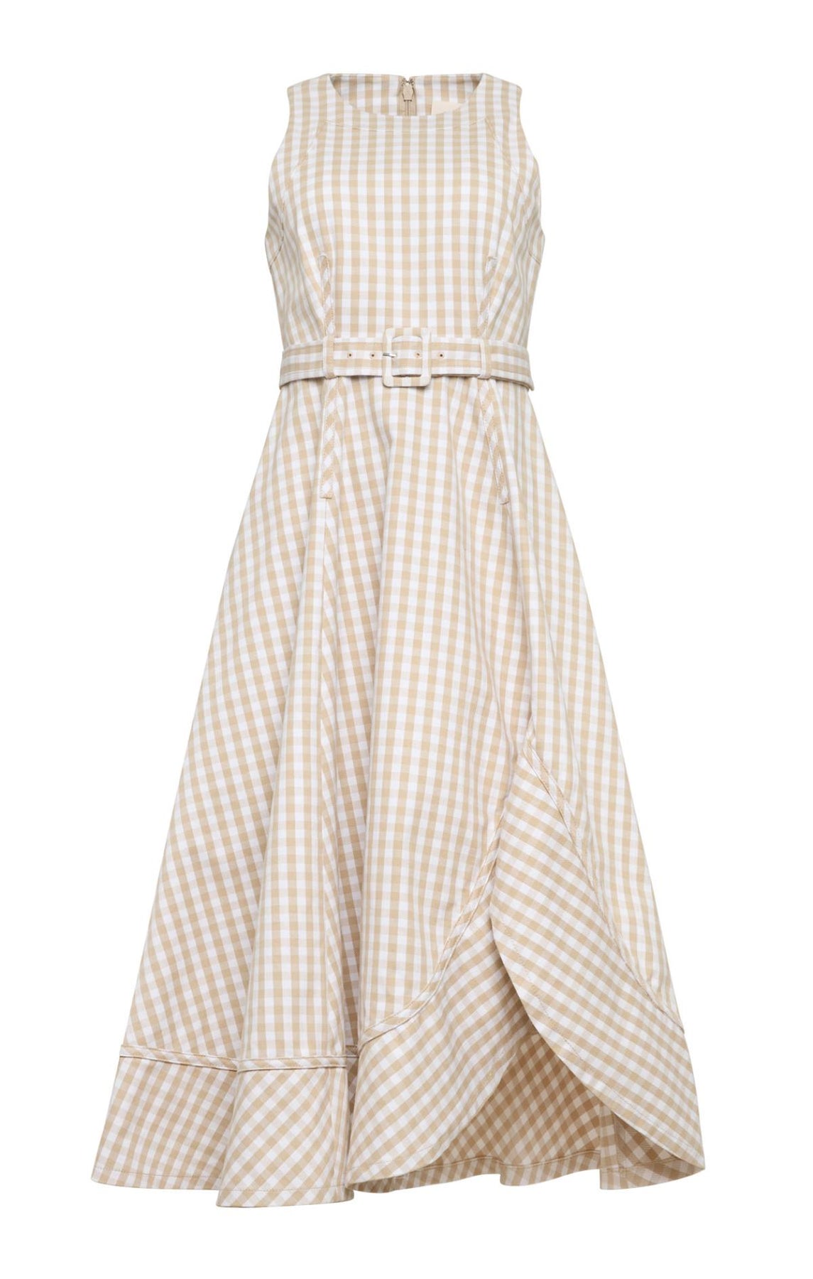 CINQ A SEPT Mini Gingham Denim Zelda Dress