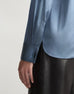 LAFAYETTE 148 Silk Charmeuse French Cuff Blouse