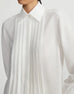 LAFAYETTE 148 Hand-Beaded Georgette Pleated Blouse