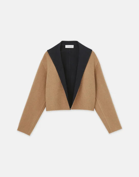 LAFAYETTE 148 Wool-Cashmere Double Face Reversible Jacket