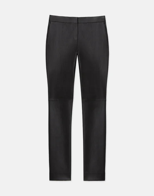 LAFAYETTE 148 Nappa Lambskin Leather Cigarette Pant