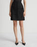 LAFAYETTE 148 Boucle Tweed Hand Fringed Patchwork Mini Skirt