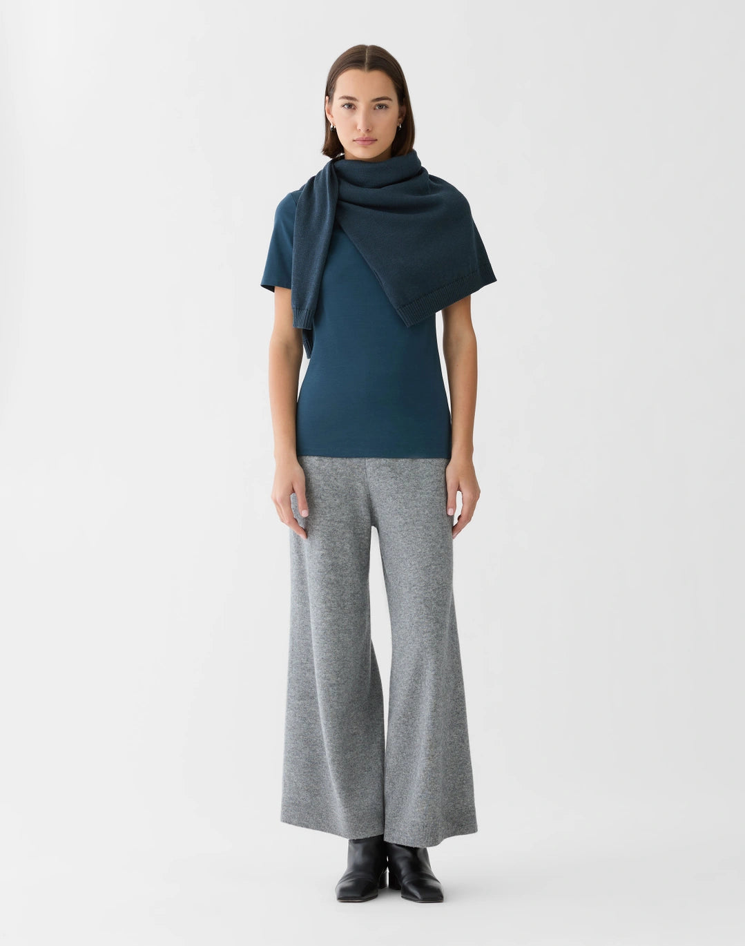 LAFAYETTE 148 Cotton Rib Crewneck