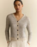 LAFAYETTE 148 Metallic Linen Silk Pointelle Cardigan