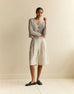 LAFAYETTE 148 Metallic Linen Silk Pointelle Cardigan