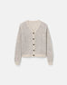 LAFAYETTE 148 Metallic Linen Silk Pointelle Cardigan