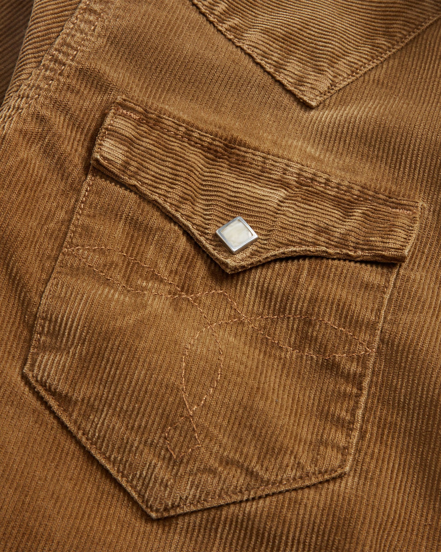 RRL Slim Fit Corduroy Western Shirt
