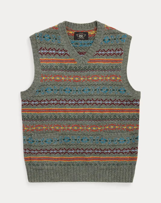 RRL Fair Isle Wool-Blend Sweater Vest