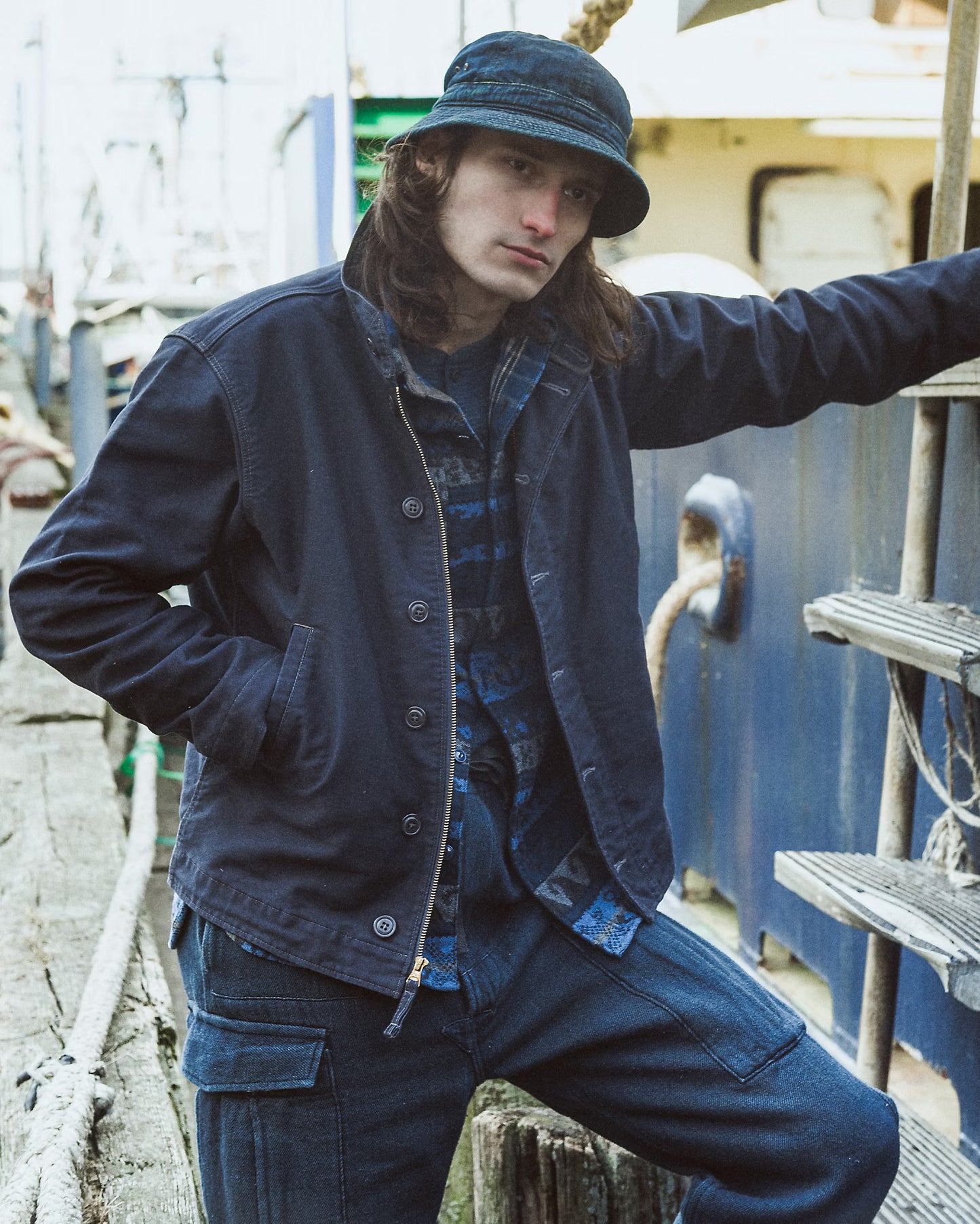 RRL Double Faced Jacquard Workshirt