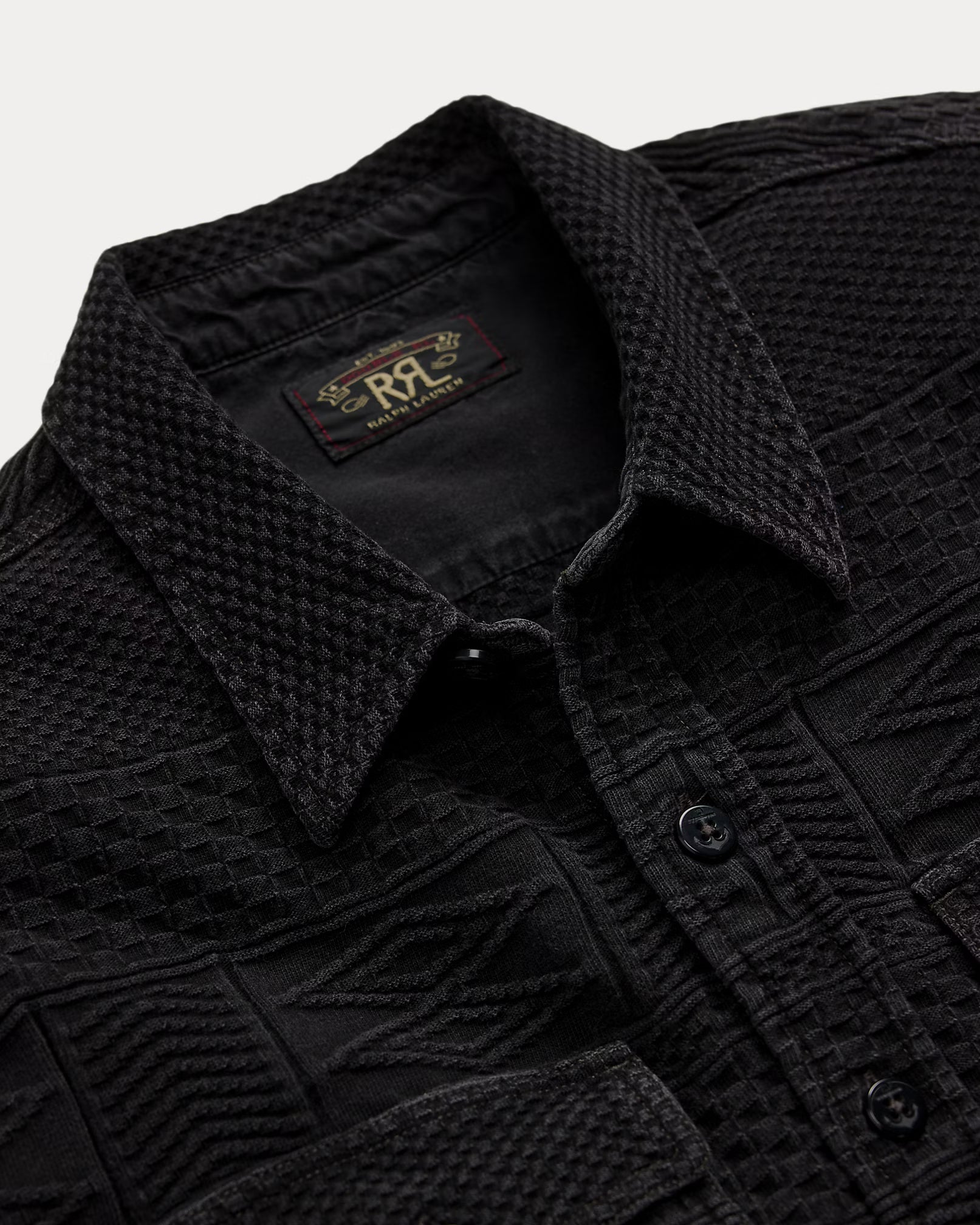 RRL Indigo Jacquard Workshirt – Drest by Scott Malouf RRL Indigo Jacquard Workshirt – Drest by Scott Malouf