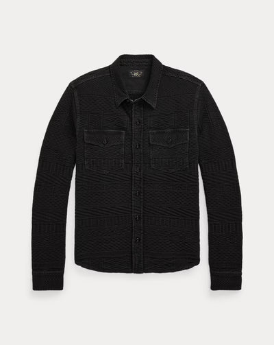 RRL Indigo Jacquard Workshirt