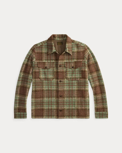 RRL Plaid Wool-Blend Workshirt