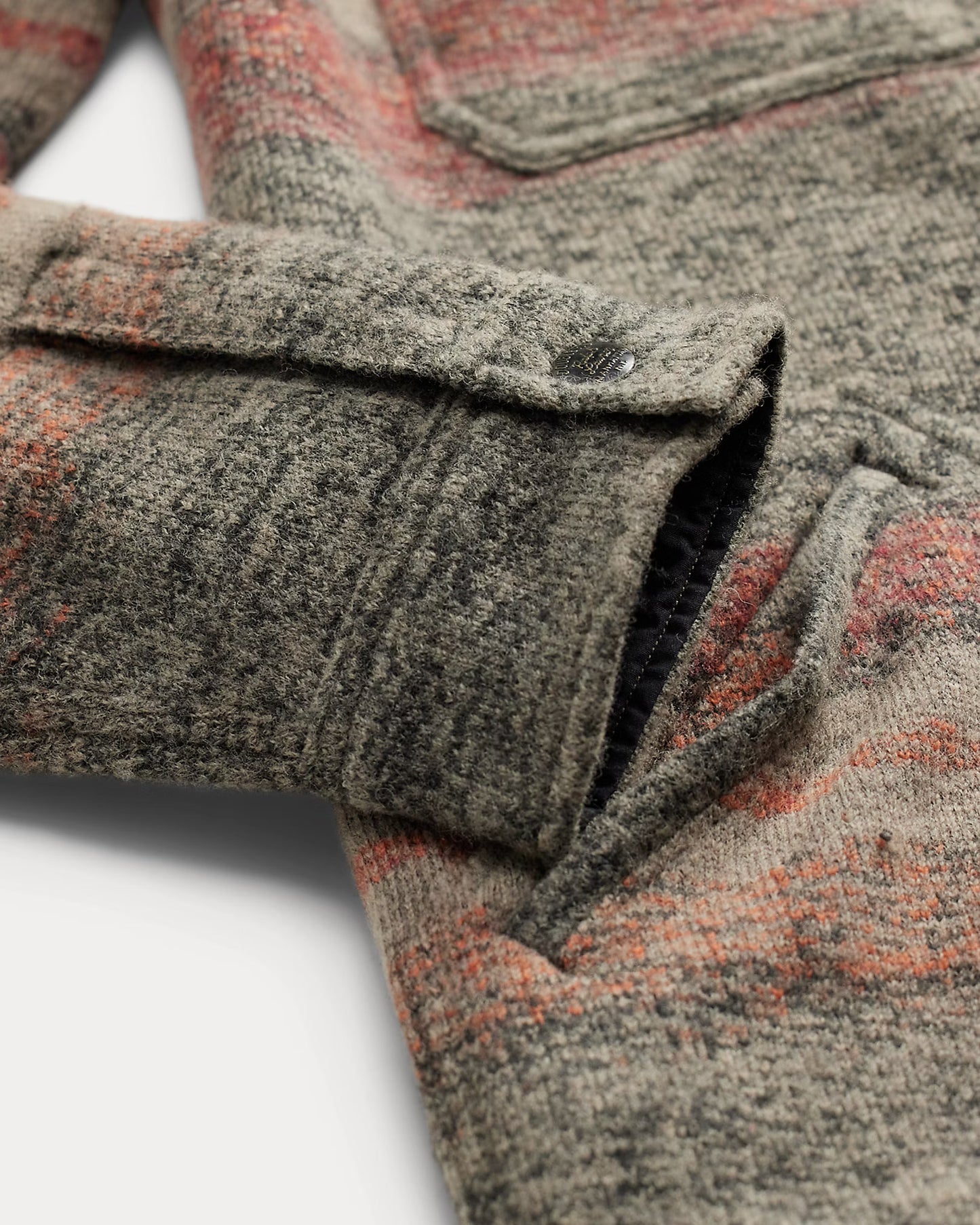 RRL Striped Double-Knit Wool-Blend Jacket