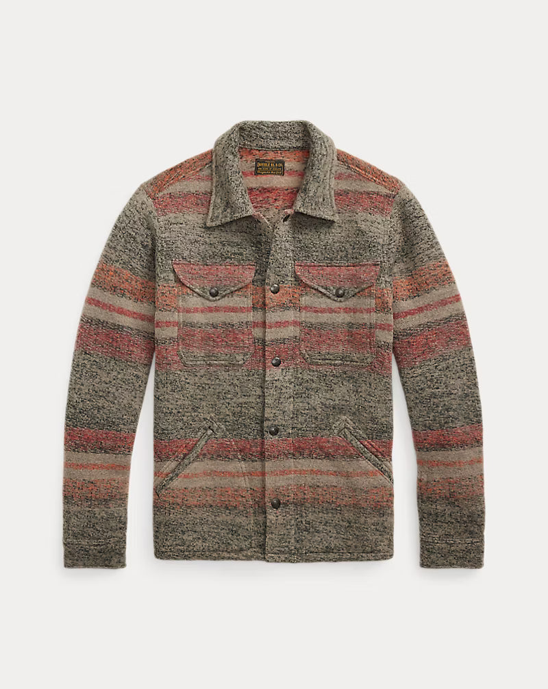 RRL Striped Double-Knit Wool-Blend Jacket