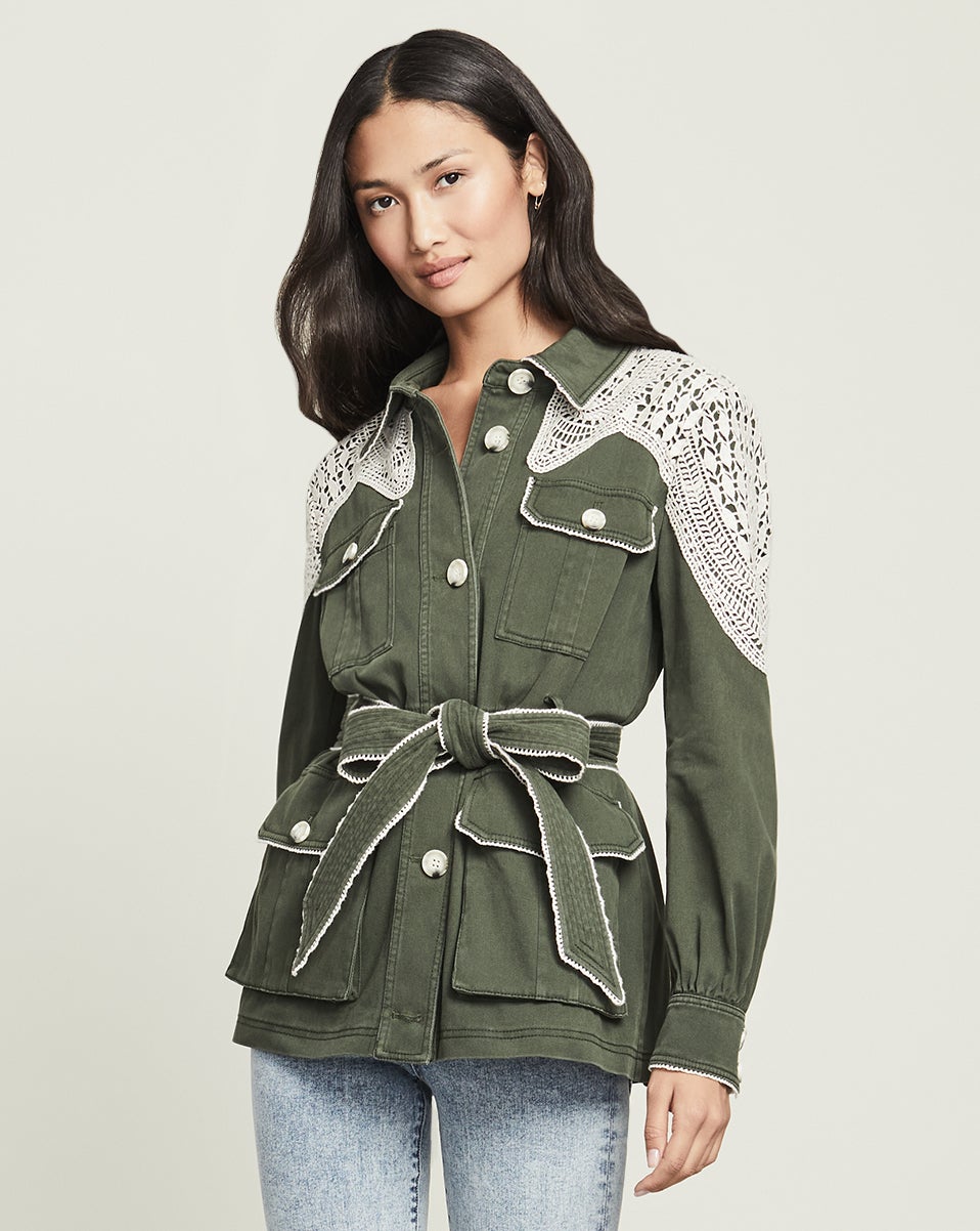 Veronica beard army jacket hotsell