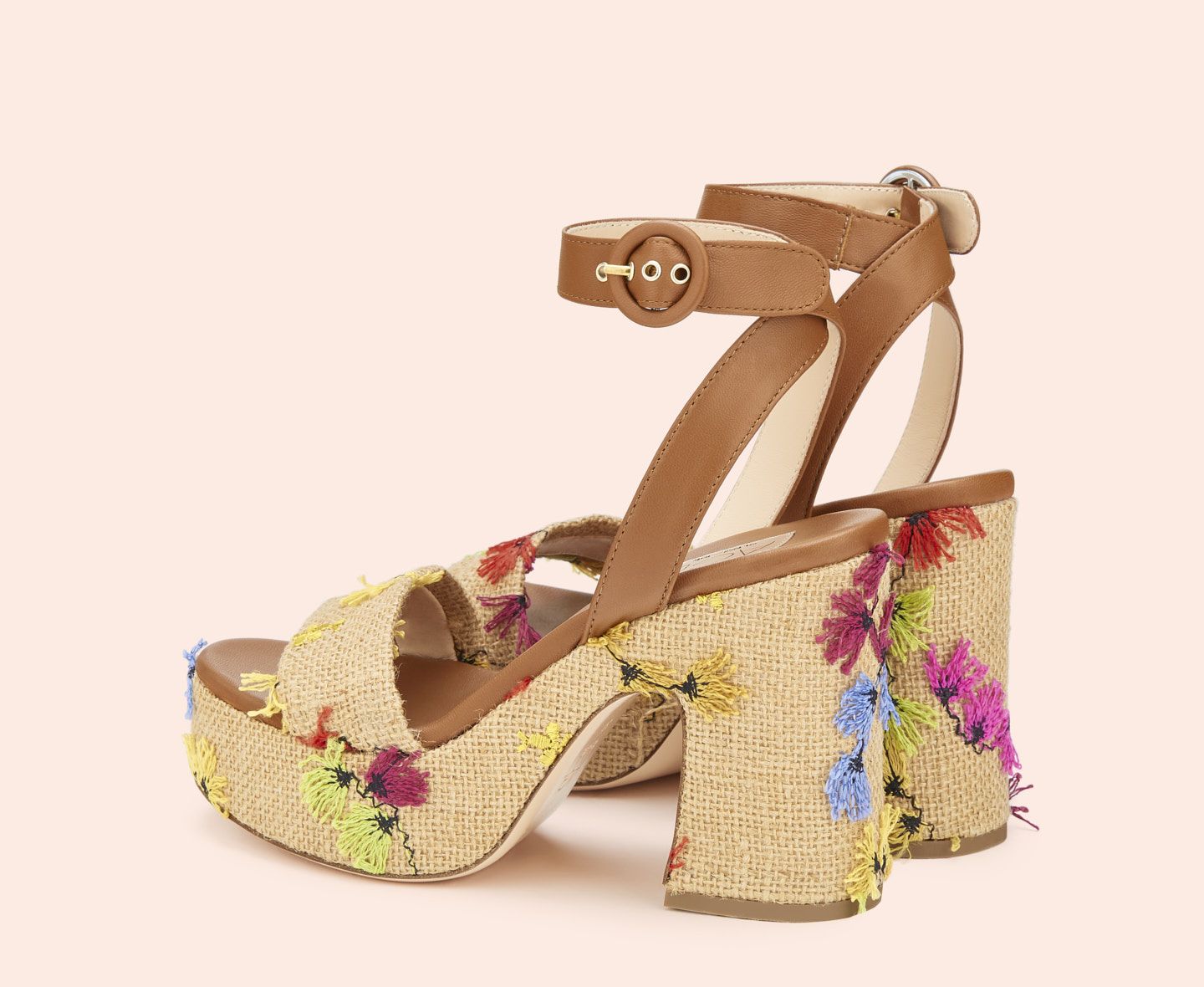 AGL Sandal with Floral Embroidery