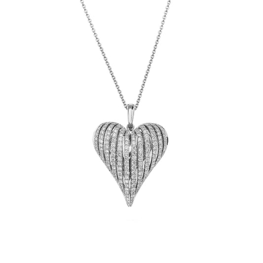 CHARLES KRYPELL Angel Heart Large Diamond Pendant