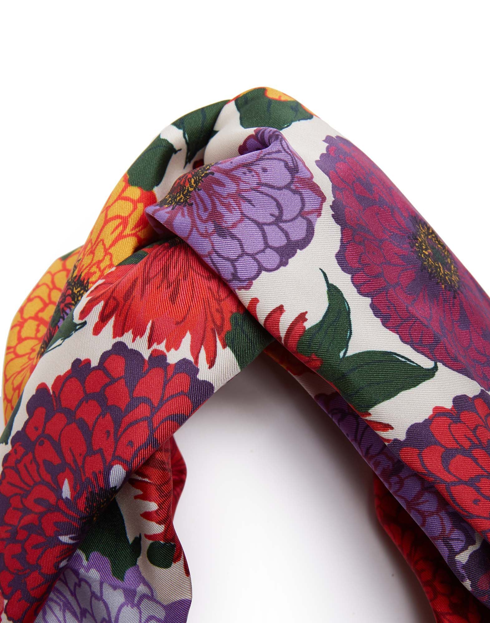 La DoubleJ floral-print headband - Purple