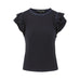 VERONICA BEARD Akeela Ruffled Shoulder Tee