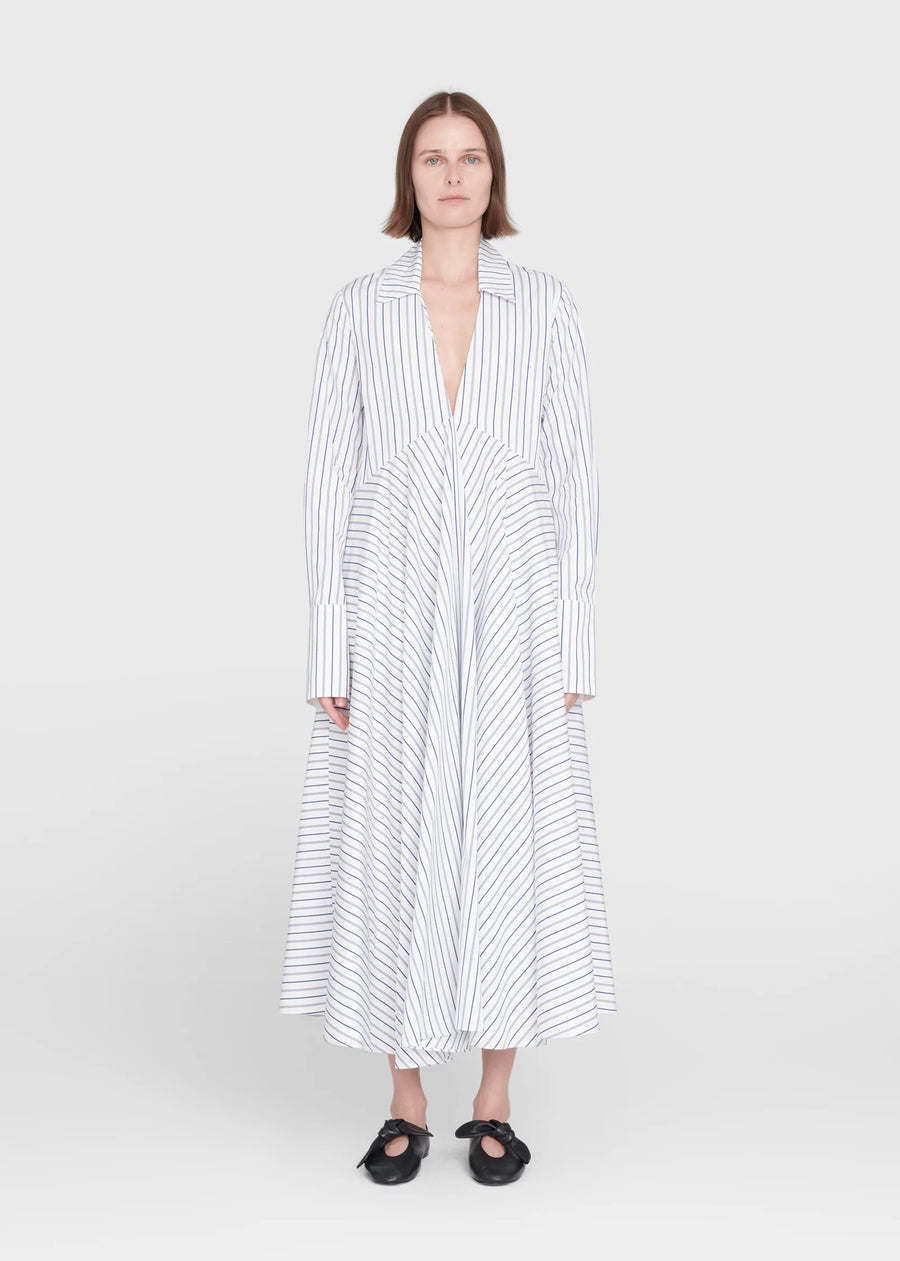 CO Collared Shirt Dress in Cotton