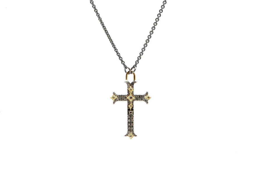 ARMENTA Pave Cross Necklace