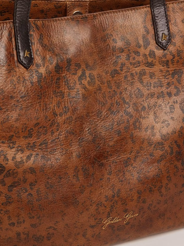 GOLDEN GOOSE Pasadena Bag with leopard print