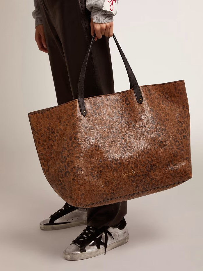 GOLDEN GOOSE Pasadena Bag with leopard print