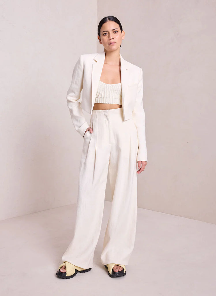 ALC Andy Cropped Linen Jacket