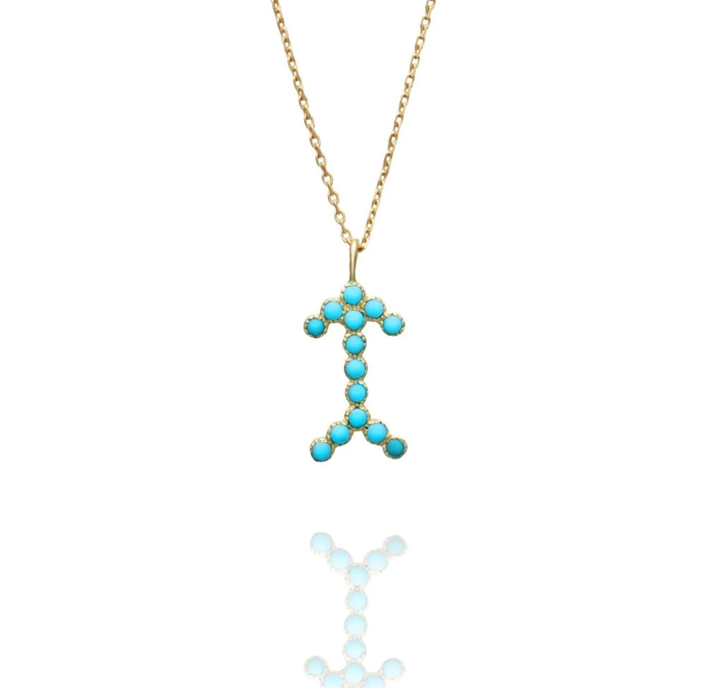 NAYLA SHAMI Turquoise Arrow Necklace