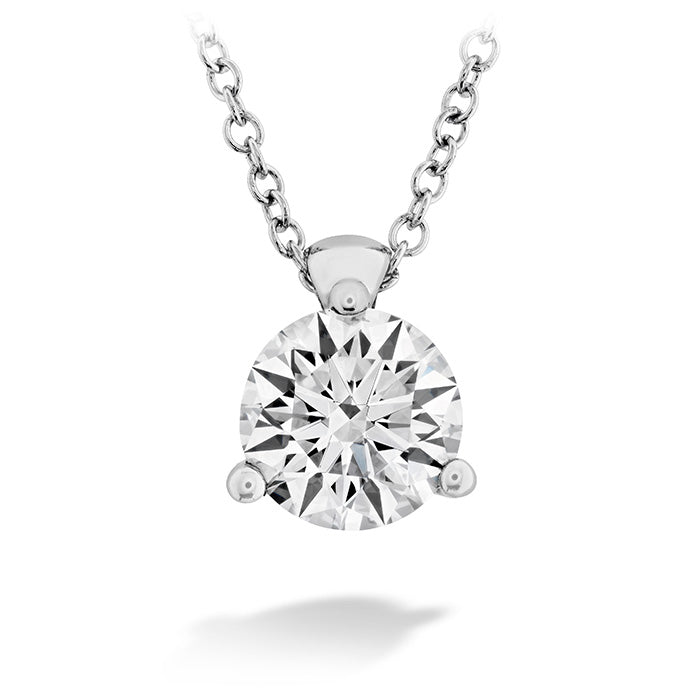 Copy of HEARTS ON FIRE Classic 3 Prong Solitaire Necklace