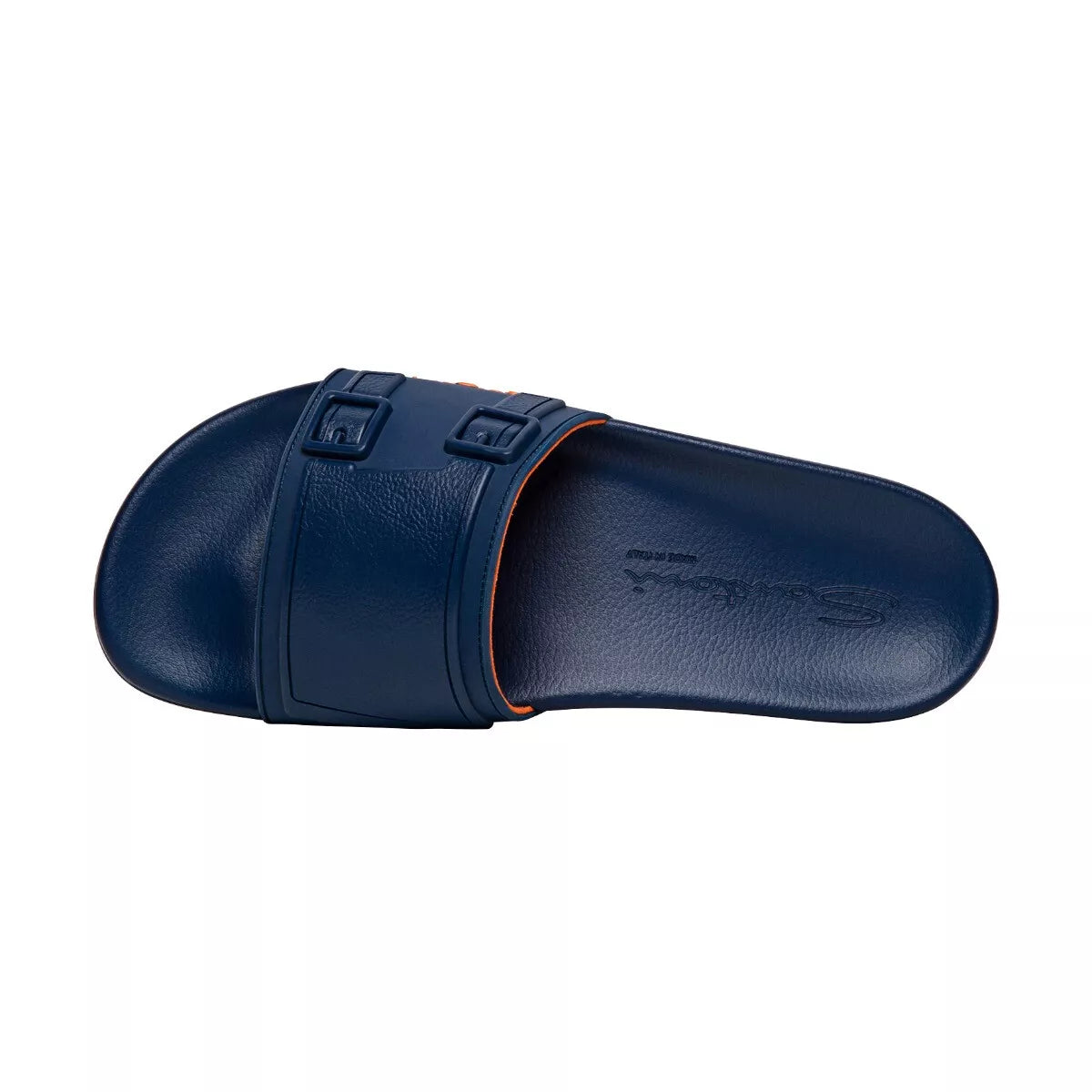SANTONI Men's Blue Rubber Sandal