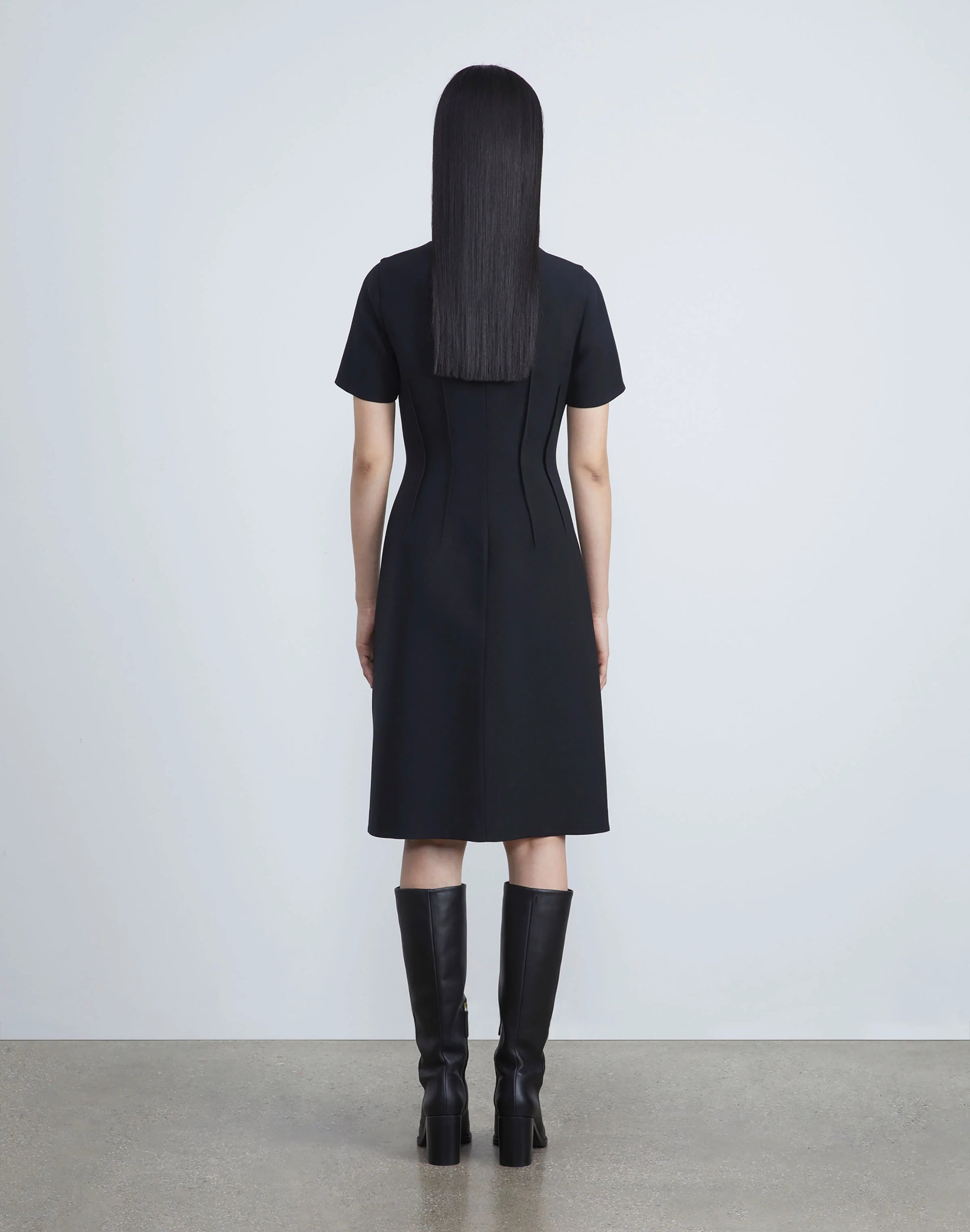lafayette 148 black dress Lafayette 148 New York Women's Harpson Sleeveless Sheath Dress - Black