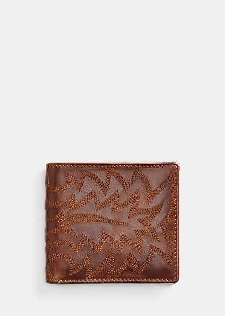 East/west Leather Billfold Wallet